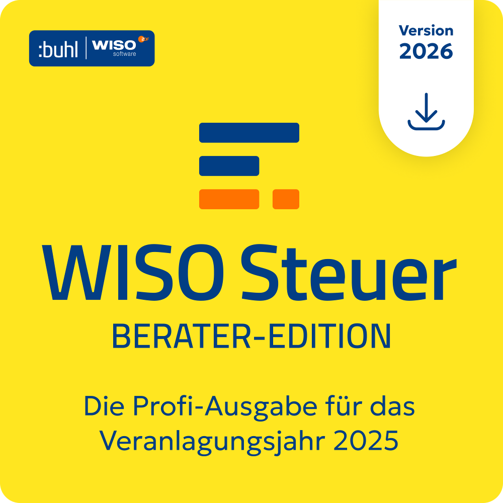 WISO Steuer 2026 Berater (für das Steuerjahr 2025) (1 PC - 1 Jahr) ESD