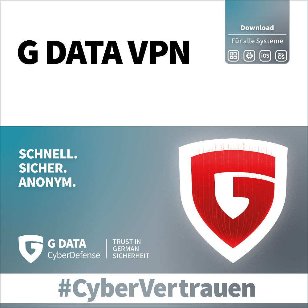 G DATA VPN (10 Device - 1 Jahr) ESD