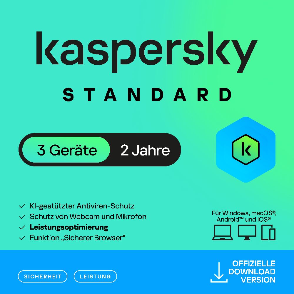 Kaspersky Standard (3 Device - 2 Jahre) ITALY ESD