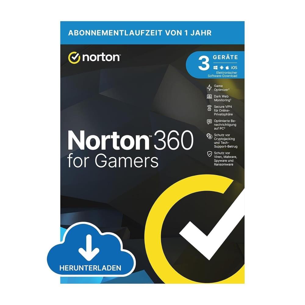 Norton 360 kein ABO (3 D - 1 Y) inkl. 50GB ESD for Gamers